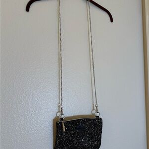 Black Glitter Shoulder Bag